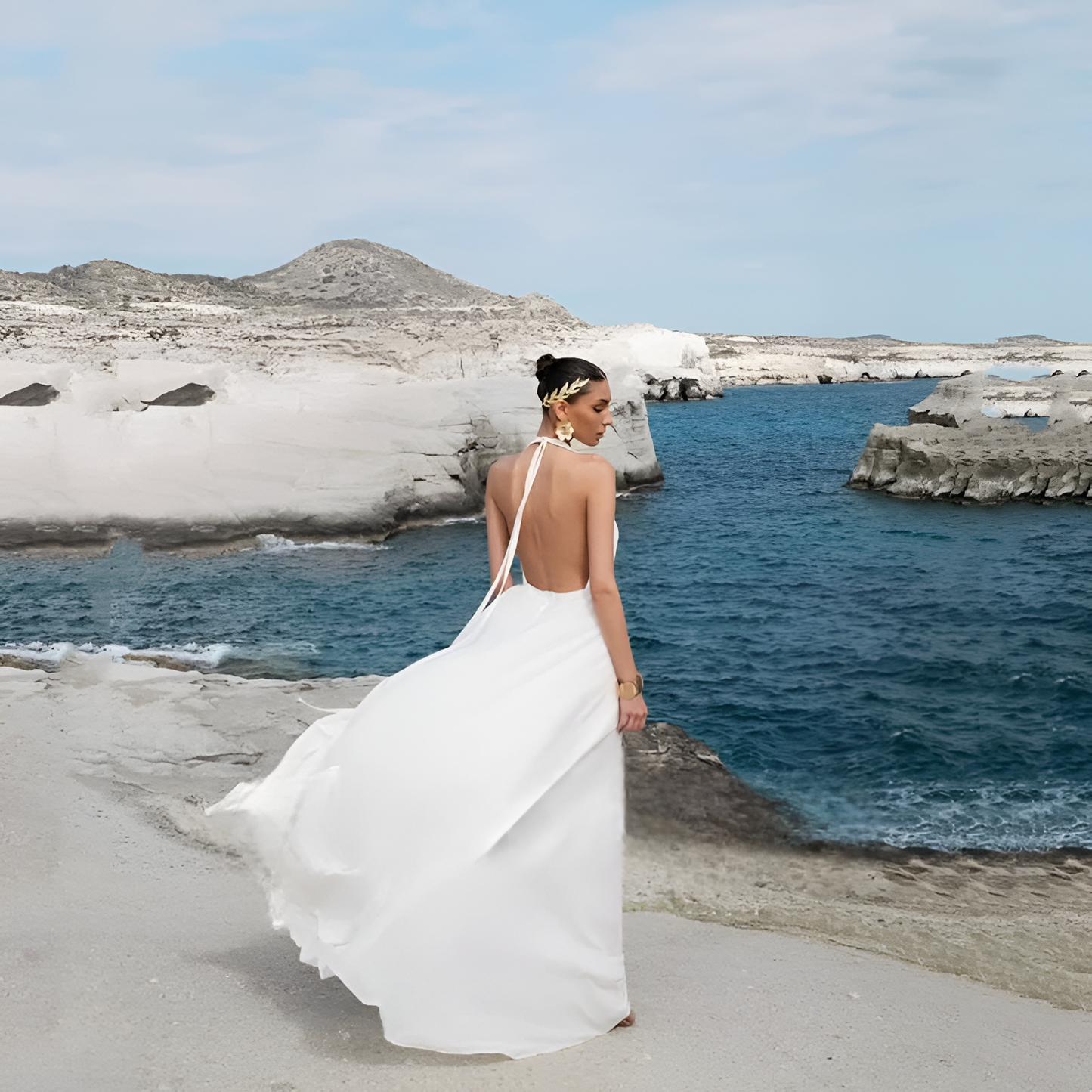 Alba White Dress