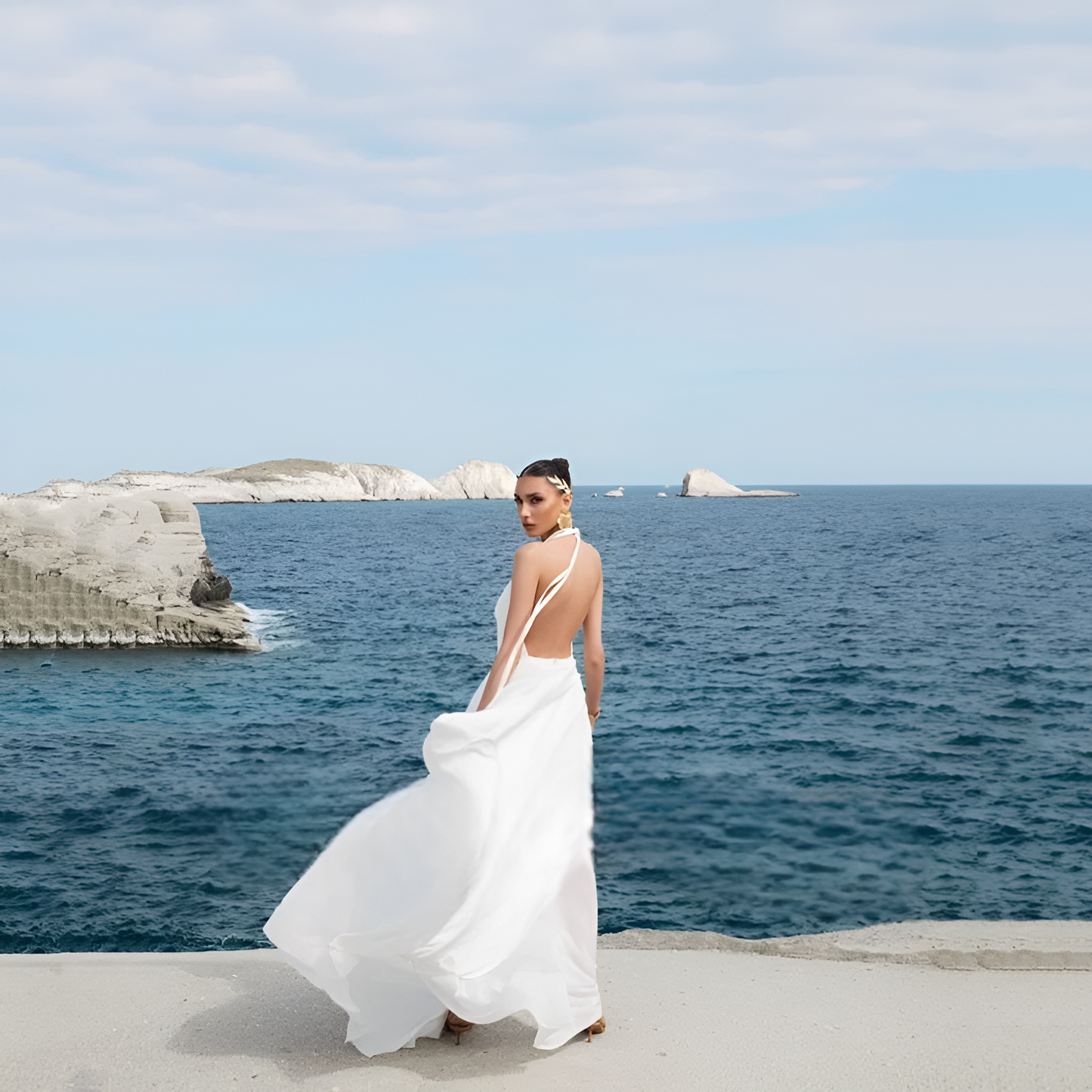 Alba White Dress