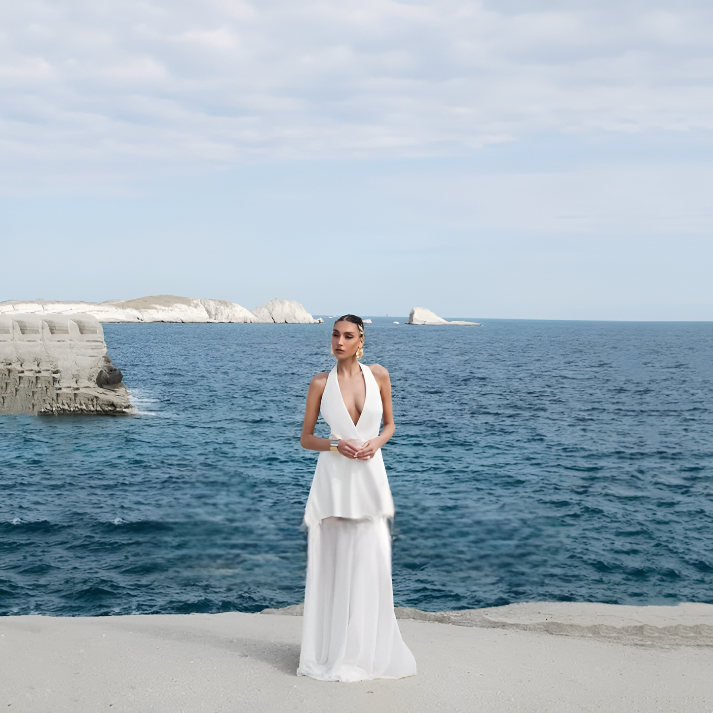 Alba White Dress