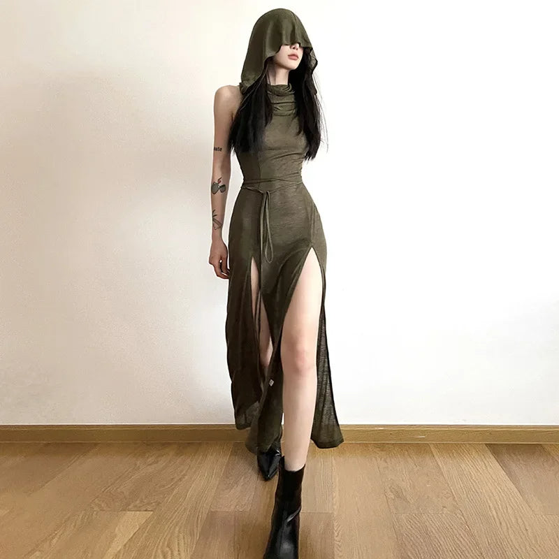Split-Side Midi Dress