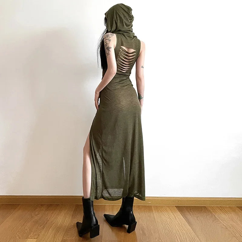 Split-Side Midi Dress