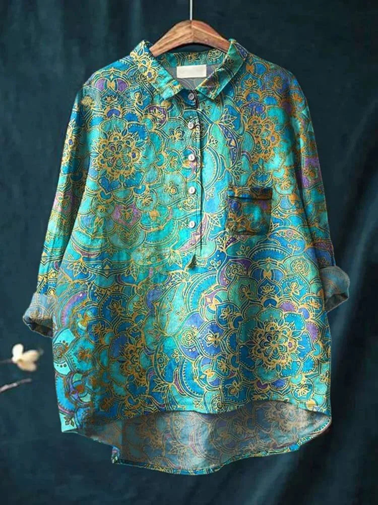 Floral Open Tube Shirt for Bold Summer Vibes
