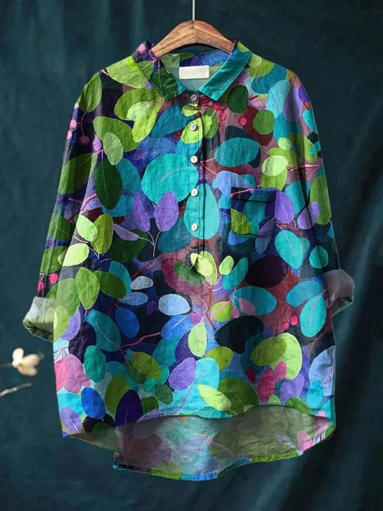 Floral Open Tube Shirt for Bold Summer Vibes
