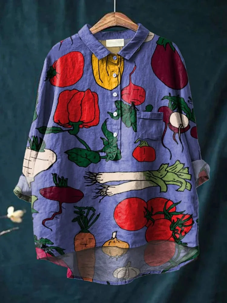 Floral Open Tube Shirt for Bold Summer Vibes
