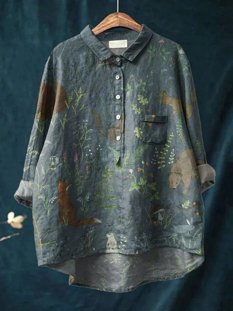 Floral Open Tube Shirt for Bold Summer Vibes